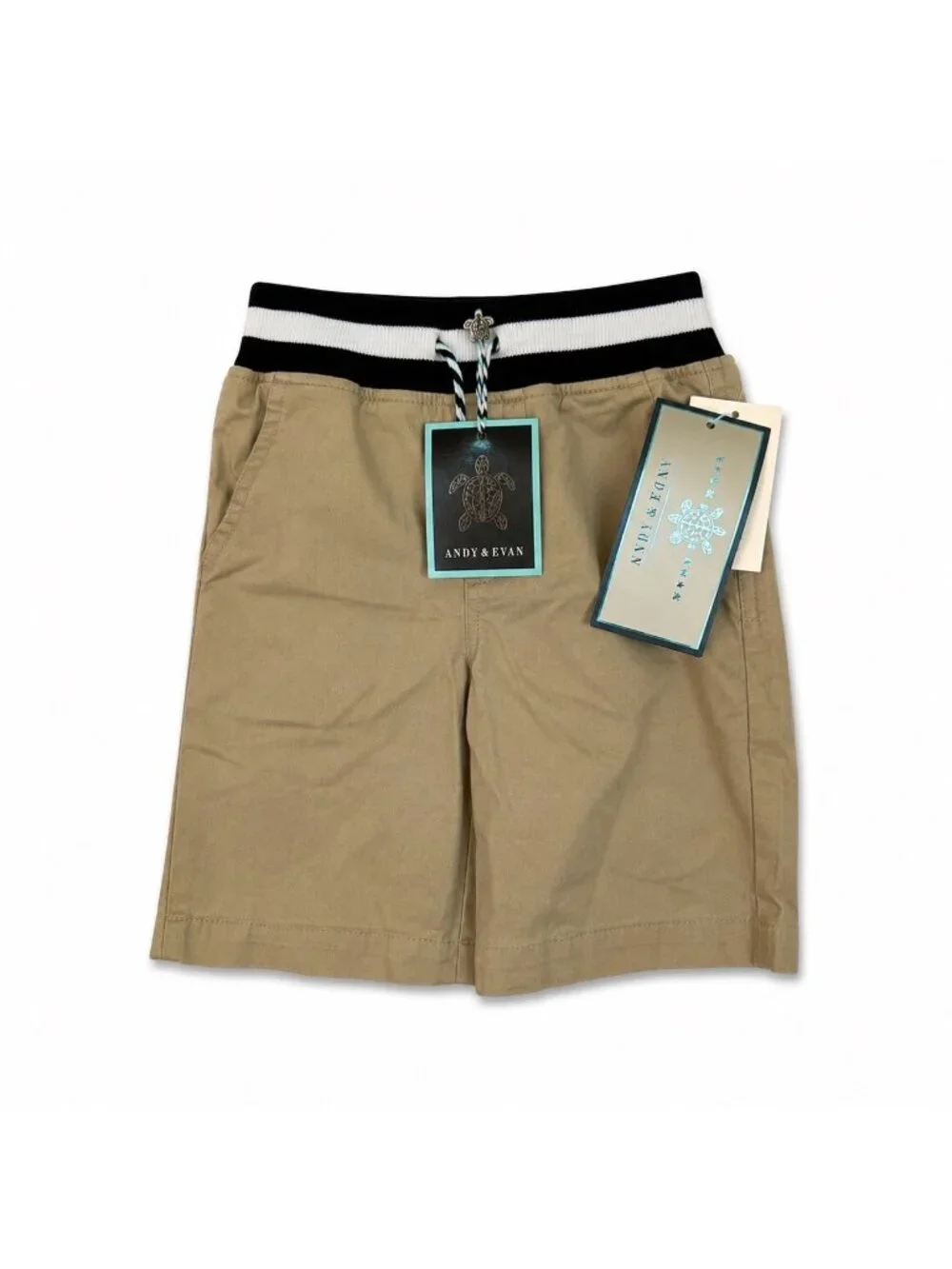 Andy & Evan Boys Khaki Shorts 2T NWT Elastic Waist Pull On